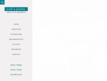 Tablet Screenshot of parkandmarket.com